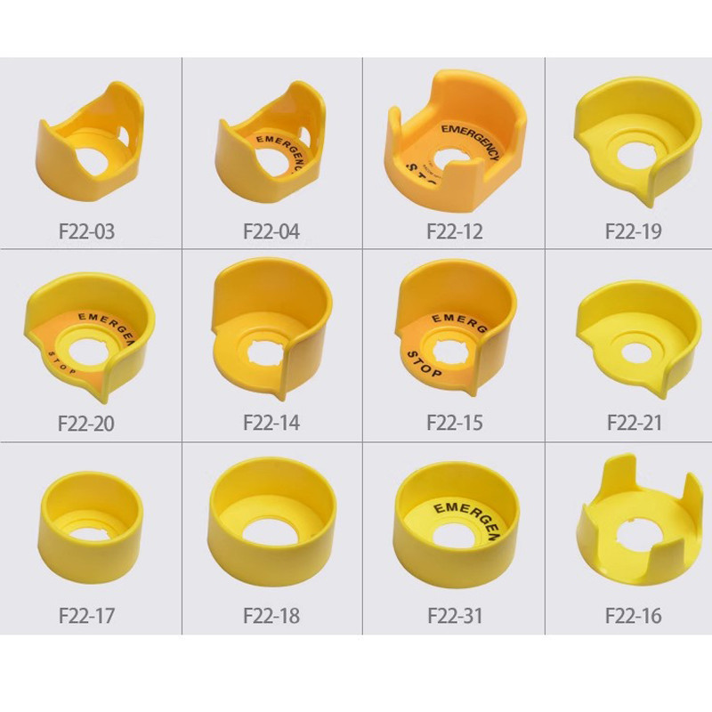 Prekidač s gumbom zaštitni poklopac zaštitni poklopac protiv propuštanja dizala u nuždi 22 mm pribor okrugli prsten upozorenja