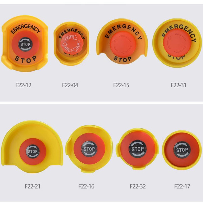 Prekidač s gumbom zaštitni poklopac zaštitni poklopac protiv propuštanja dizala u nuždi 22 mm pribor okrugli prsten upozorenja