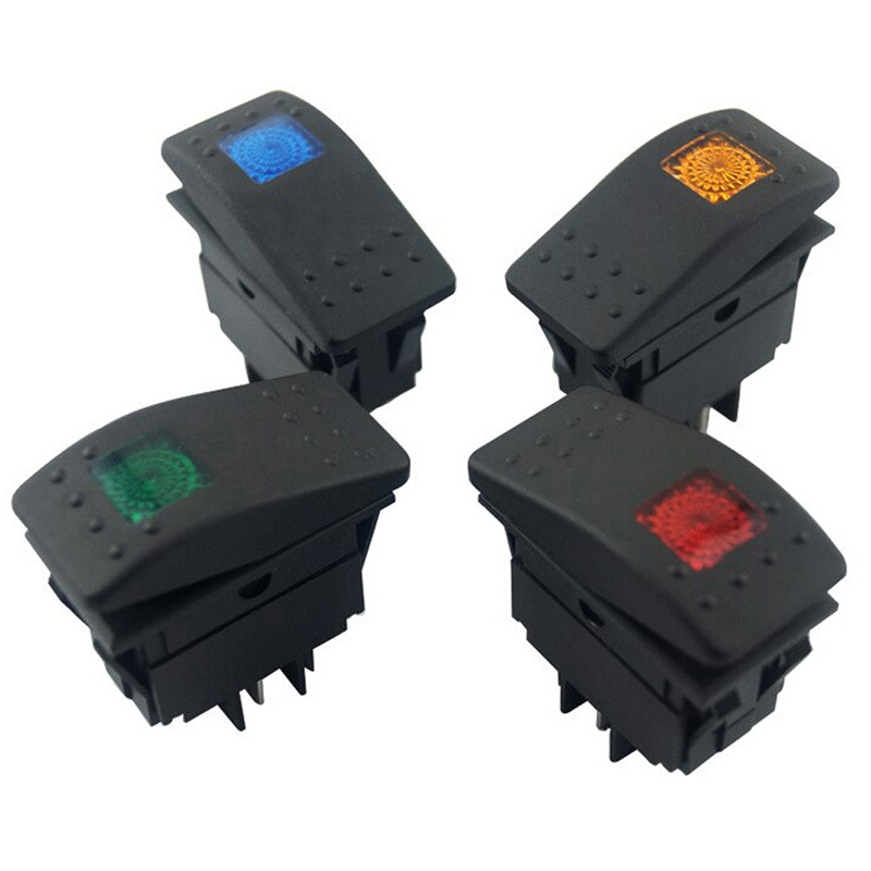 1PC prekidač sa svjetlom Vodootporna šipka Preklopni prekidač Automobilski brod Preklopni prekidač sa svjetlom