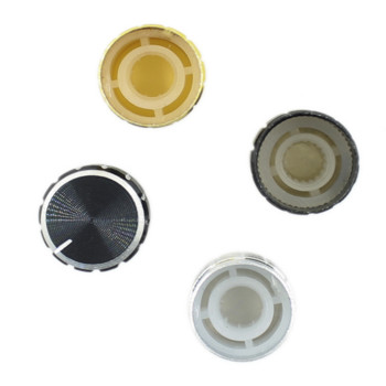 10 бр. копче от алуминиева сплав 13*17 мм 15*17 мм черно сребро злато Алуминиеви въртящи се копчета за контрол на силата на звука черни за 6 мм диаметър.