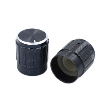 10 vnt aliuminio lydinio rankenėlė 13 * 17 mm 15 * 17 mm juoda sidabrinė auksinė aliuminio garsumo reguliavimo sukamoji rankenėlė juoda 6 mm sk.