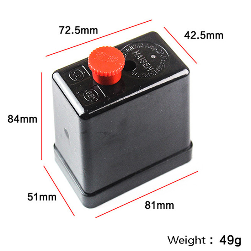 240V 15A 175PSI 12bar compresor de aer comutator de control al presiunii supapă doar capac carcasă 72,5x42,5mm accesorii comutatoare