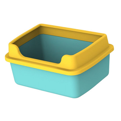 Cat Litter Boxes for Indoor Cats Open Air for Kitten Litter Boxes Low Entry