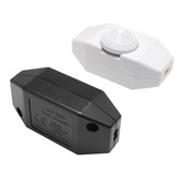 220V 1A 60W lempos šviesos reguliatorius laido jungiklis Prijunkite Stalinės grindys Šviesos pritemdymas Įjungimas Išjungimas Pritemdymas Juoda/Balta 7x3,3x2,4 cm N1HF