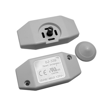 220V 1A 60W ροοστάτη λάμπας Διακόπτης καλωδίου Plug In Επιτραπέζιο φως δαπέδου Dimming On Off Dimmer Switch Black/White 7x3,3x2,4cm N1HF