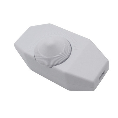 220V 1A 60W lempos šviesos reguliatorius laido jungiklis Prijunkite Stalinės grindys Šviesos pritemdymas Įjungimas Išjungimas Pritemdymas Juoda/Balta 7x3,3x2,4 cm N1HF
