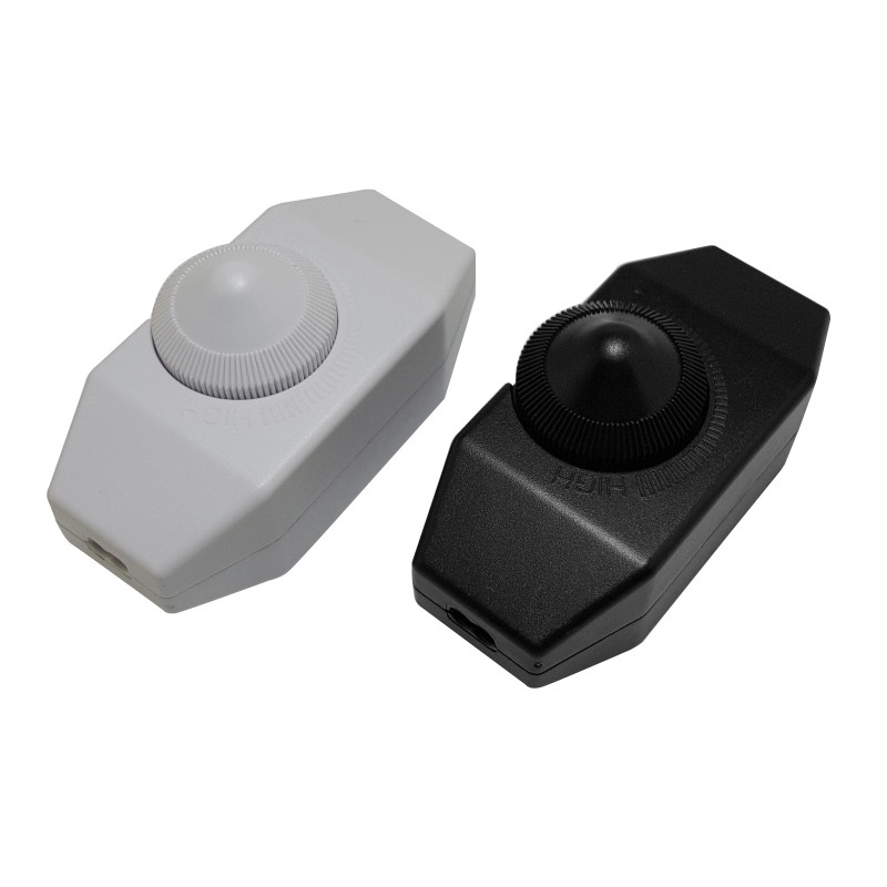 220V 1A 60W Лампа Димер Кабел Превключвател Включете Настолна подова светлина Димиране Вкл. Изкл. Димер Превключвател Черен/Бял 7x3.3x2.4cm N1HF