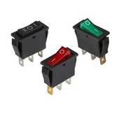 5 komada KCD8 preklopni vodootporni prekidač Marine Power Switch 6 Pin 15A 250V 20A 125V 10A 250V Crveno Zeleno Crno sa svjetlom