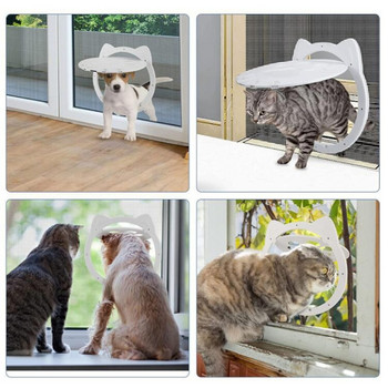 Πορτάκι που κλειδώνει αυτόματα και σκυλιά γάτες 10.2x8.6 Screen Pet Door Μικρό σκυλί για πόρτα ίντσας εσωτερική πόρτα