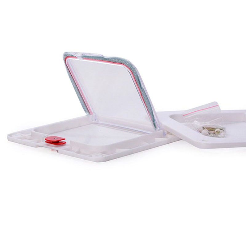 Lemmikloomakassi uks neljasuunalise turvaluku klapiga ABS-plastikust väikese lemmiklooma värava uksekomplekt koerakassidele Kassipoegade lemmikloomatarbed