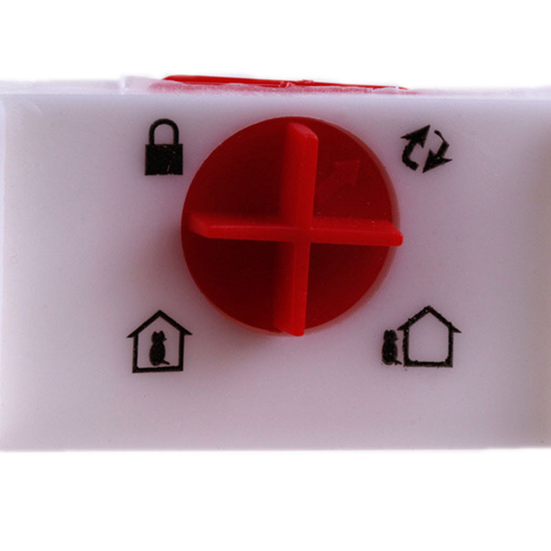 Lemmikloomakassi uks neljasuunalise turvaluku klapiga ABS-plastikust väikese lemmiklooma värava uksekomplekt koerakassidele Kassipoegade lemmikloomatarbed