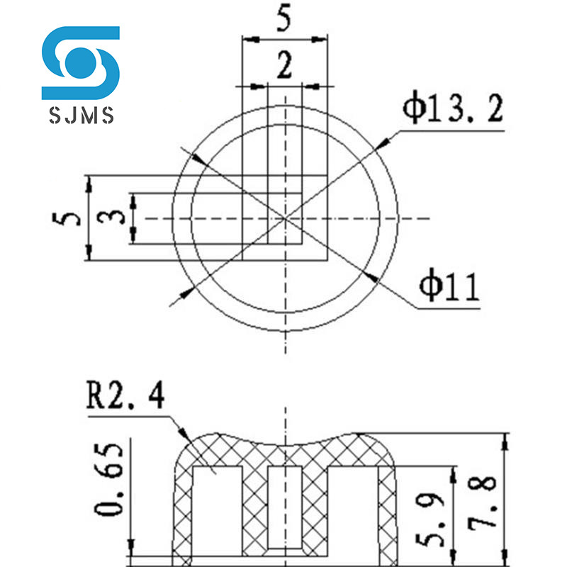 20Pcs A01 Kapice prekidača Taktilna kapa prekidača tipke Odnosi se na 5,8*5,8 7*7 8*8 8,5*8,5 mm Samozaključavajuća tipka prekidača Šešir konkavni