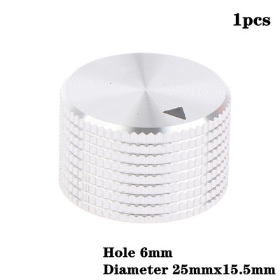 1/5/10 tk Muti-suurused alumiiniumplastist poolvõlli nupu potentsiomeetri pöördkodeerija helitugevuse lüliti nupp