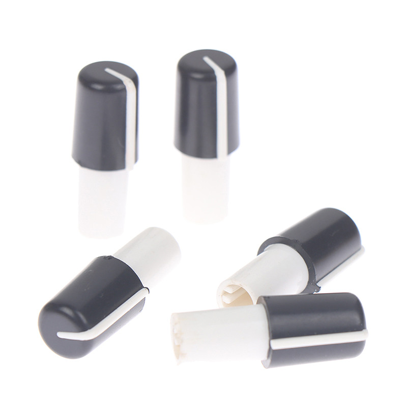 1/5/10 tk Muti-suurused alumiiniumplastist poolvõlli nupu potentsiomeetri pöördkodeerija helitugevuse lüliti nupp