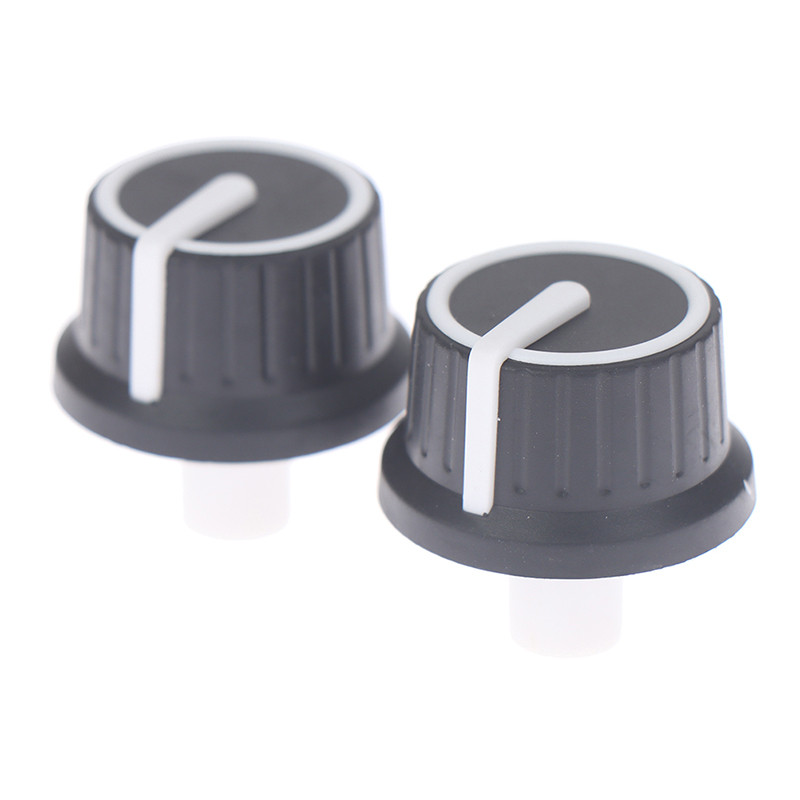 1/5/10 tk Muti-suurused alumiiniumplastist poolvõlli nupu potentsiomeetri pöördkodeerija helitugevuse lüliti nupp