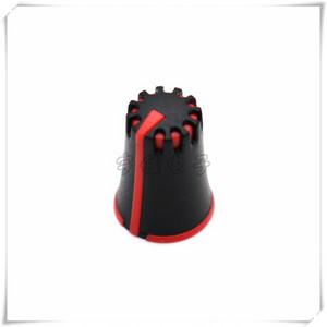 10 komada Promjer gumba za podešavanje miksera 12,5 mm Visina 17 mm Plastična kapica gumba 270 stupnjeva Unutarnja rupa u obliku slova D 6 mm