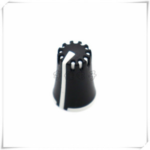 10 komada Promjer gumba za podešavanje miksera 12,5 mm Visina 17 mm Plastična kapica gumba 270 stupnjeva Unutarnja rupa u obliku slova D 6 mm