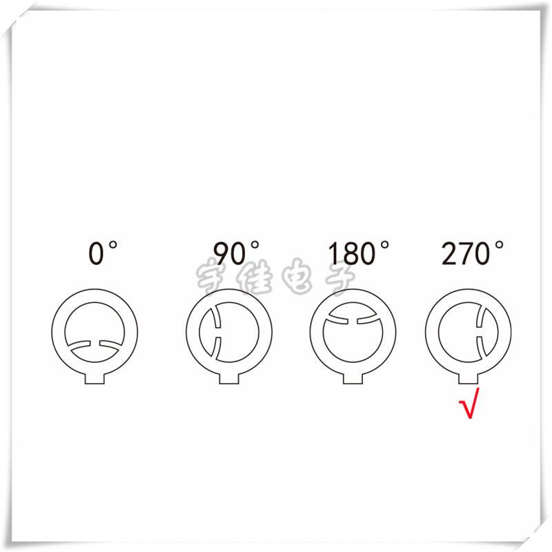 10 komada Promjer gumba za podešavanje miksera 12,5 mm Visina 17 mm Plastična kapica gumba 270 stupnjeva Unutarnja rupa u obliku slova D 6 mm