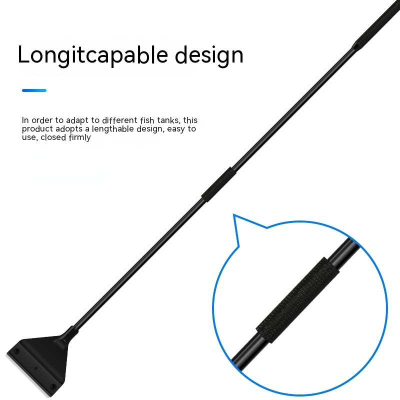 Instrument de curățare a rezervorului de pește Îndepărtarea algelor cu nisip plat Racletă pentru îndepărtarea algelor din sticlă cu dublă utilizare Accesorii pentru acvariu