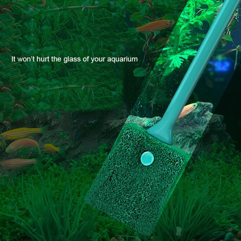 Βούρτσα καθαρισμού Πλαστικό σφουγγάρι Ενυδρείο Γυαλί Φύκια Καθαριστικό Γυαλί Φυτό Ενυδρείο Αξεσουάρ Ενυδρείου Δεξαμενής Ψαριών