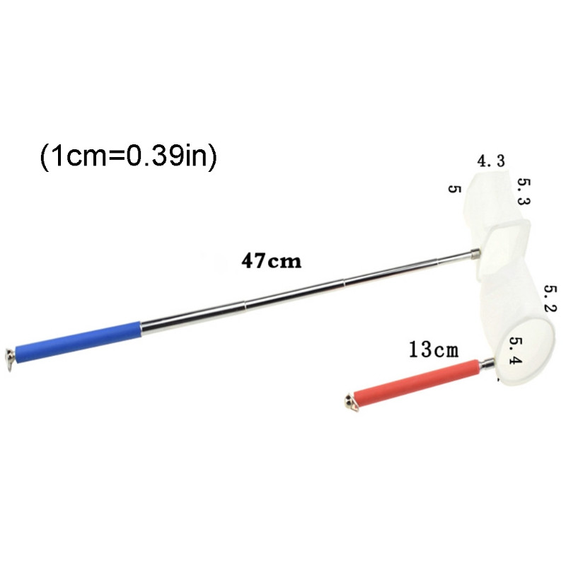 13-47 cm Fleksibilna mreža za hvatanje akvarijskih riba Ribarska mreža na uvlačenje 3D lopatica za ribe s dugom ručkom Alat za čišćenje Mreža za hvatanje ribe Novo