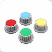 2 tükki plastikust lillevõlli nupu läbimõõt 28 mm kõrgus 15,5 mm potentsiomeetri kodeerija nupp hammasratta kujuga sisemine auk 6 mm