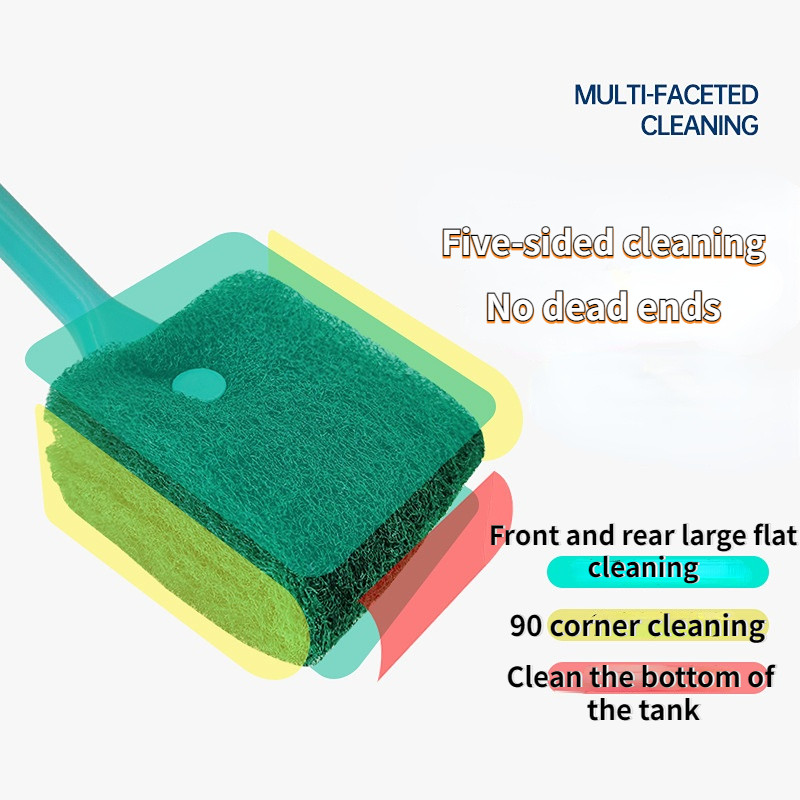 Perii de curățare a rezervoarelor de pești de acvariu, plante de sticlă, fereastră plutitoare, curată, racletă de alge, accesorii pentru burete de înaltă calitate.