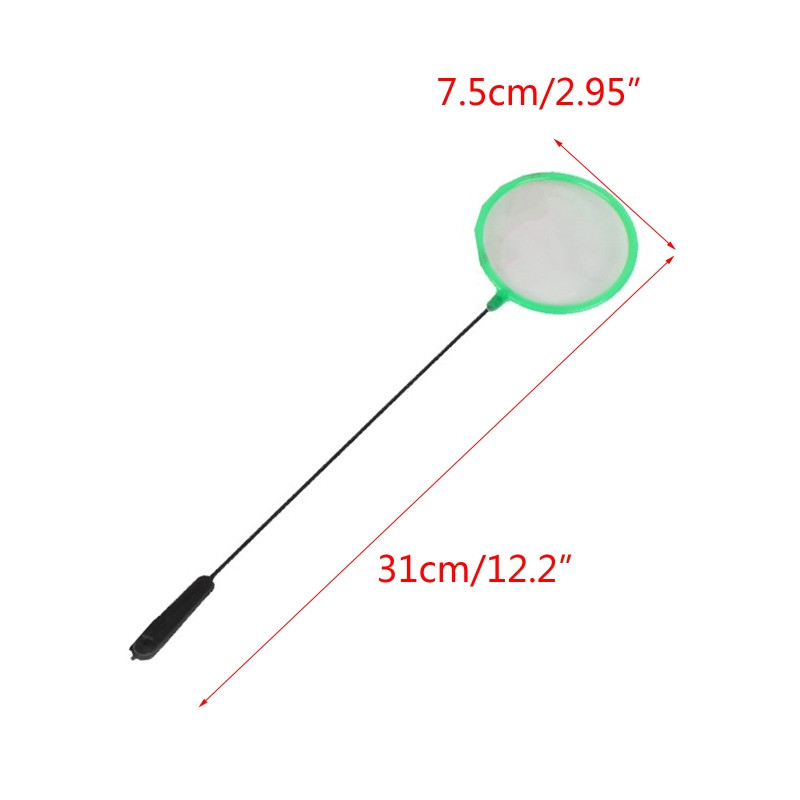 Akvariumo žvejybos tinklas 3/4/5/6 colių smulkaus tinklelio, mažo skimmerio gaudymo valomasis tinklas su ilga rankena, skirta mini atogrąžų žuvims