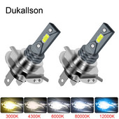 Nauji CSP LED turbininiai automobilių priekiniai žibintai H7 H4 H1 H11 80W 16000LM lemputės automobiliai 6000K 12V 24V motociklas motociklas motociklas