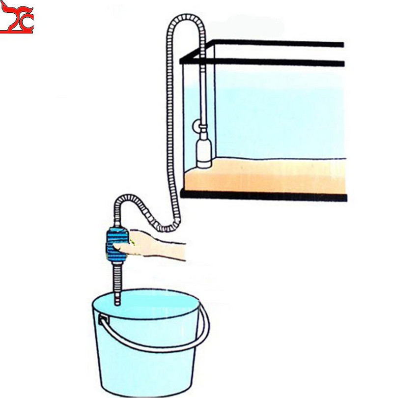 Akvariumo sifonas žuvų bakas Sifonas dulkių siurblys siurblys Pusiau automatinis vandens keitiklis Žvyro vandens filtras Acuario 170cm