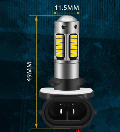H3 880 881 LED automašīnas priekšējais lukturis 4014 mikroshēmas 30 SMD LED spuldze miglas lukturis priekšējais lukturis balts lukturis spuldzes objektīvs auto spuldzes lukturis ārējais apgaismojums