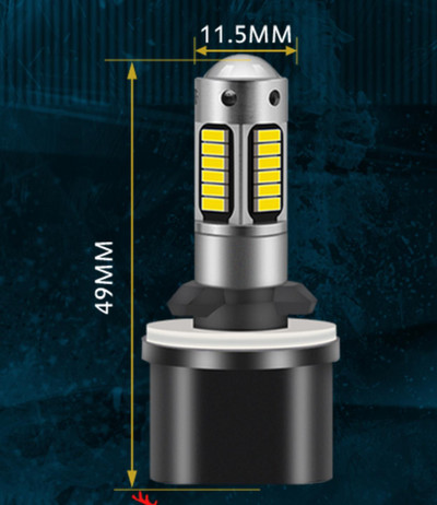 H3 880 881 LED automašīnas priekšējais lukturis 4014 mikroshēmas 30 SMD LED spuldze miglas lukturis priekšējais lukturis balts lukturis spuldzes objektīvs auto spuldzes lukturis ārējais apgaismojums
