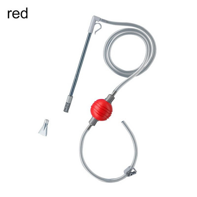 Tartós kézi hordozható szűrőszifon tömlővel, akvárium vízcserélő akváriumtisztító vízváltó szivattyú