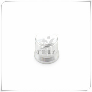 1 db alumínium gombsapka átmérő 17 mm magasság 16 mm potenciométer jeladó gomb 180 fok D belső furat 6 mm