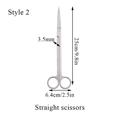Ανοξείδωτη δεξαμενή προμήθειες φυτά Φτυάρια Ενυδρείο ψαλίδι τσιμπιδάκια καθαριστικό ψαλίδι Hard wave Fish Aquarium Accessories
