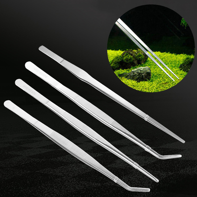Ανοξείδωτη δεξαμενή προμήθειες φυτά Φτυάρια Ενυδρείο ψαλίδι τσιμπιδάκια καθαριστικό ψαλίδι Hard wave Fish Aquarium Accessories