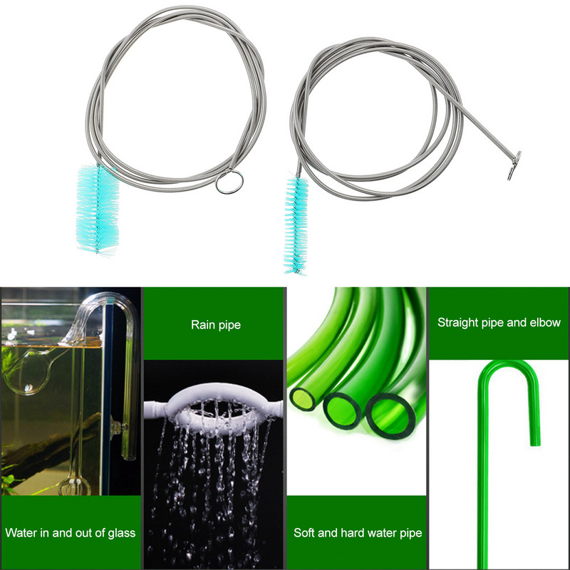 Kevadpuhastushari Akvaariumi tööriistad Kalapaagi sisselaskeava väljalasketoru Paindlik äravoolupesumasina voolikud veetorustik