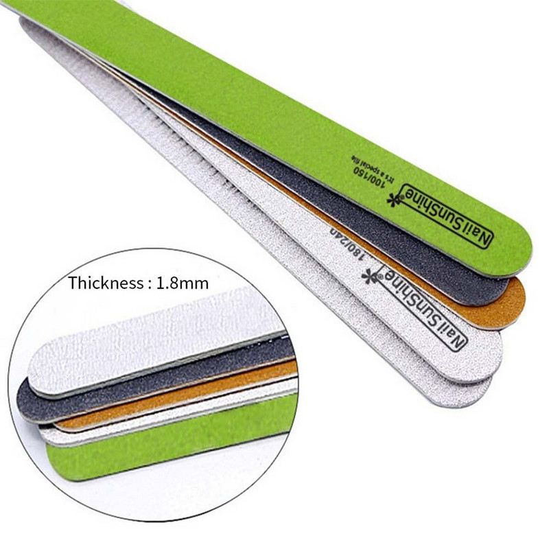 5tk/komplekt Küüneviil Küünelihvimine 80/100-100/150-120/180-240-320 Küünte silumine Poleerimisvahendid Professionaalne maniküür
