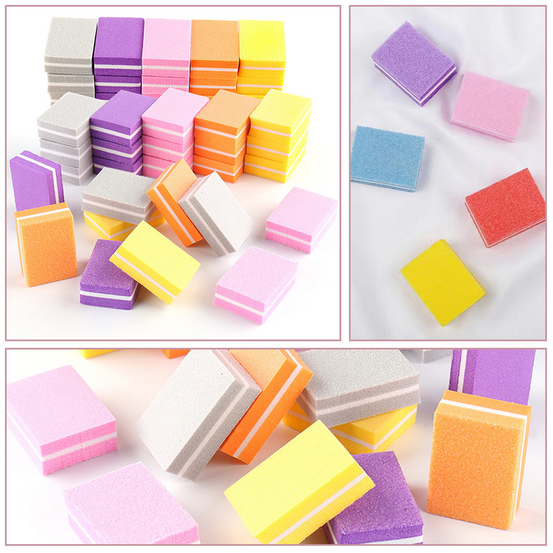 20 τεμ. Λίμες λείανσης Mini Buffing Colorful Block Pedicure Manicure Care Nail Art Buffer 1*bag Nail Art Tips Manicure Pedicure &^