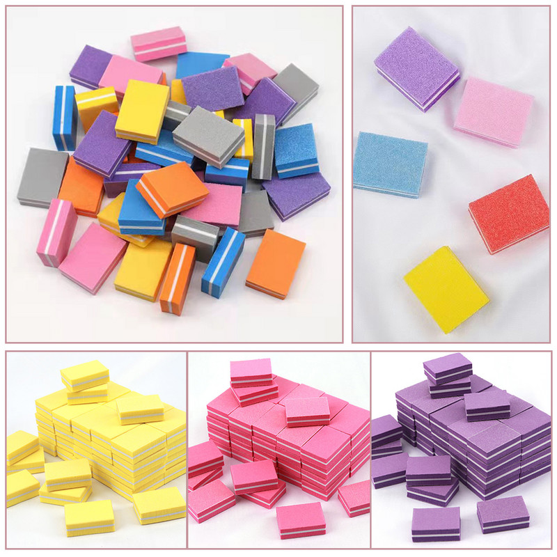 20 τεμ. Λίμες λείανσης Mini Buffing Colorful Block Pedicure Manicure Care Nail Art Buffer 1*bag Nail Art Tips Manicure Pedicure &^
