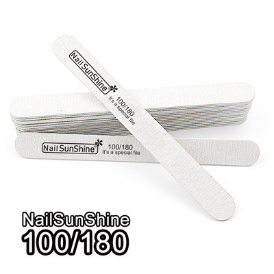 10Pcs/Lot Raznobojno ravnalo Turpije za nokte Brusni papir za drvo Brusni papir za nokte Turpija za nokte Pufer za poliranje Periva limeta a angle Profesionalna manikura