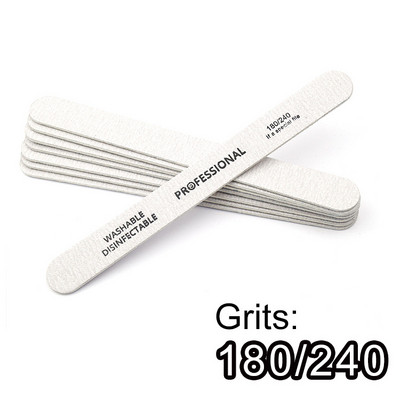 10Pcs/Lot Raznobojno ravnalo Turpije za nokte Brusni papir za drvo Brusni papir za nokte Turpija za nokte Pufer za poliranje Periva limeta a angle Profesionalna manikura