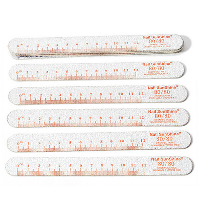 10Pcs/Lot Raznobojno ravnalo Turpije za nokte Brusni papir za drvo Brusni papir za nokte Turpija za nokte Pufer za poliranje Periva limeta a angle Profesionalna manikura