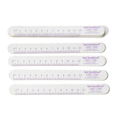 10Pcs/Lot Raznobojno ravnalo Turpije za nokte Brusni papir za drvo Brusni papir za nokte Turpija za nokte Pufer za poliranje Periva limeta a angle Profesionalna manikura