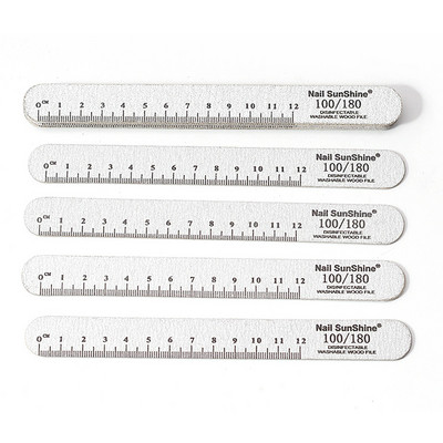 10Pcs/Lot Raznobojno ravnalo Turpije za nokte Brusni papir za drvo Brusni papir za nokte Turpija za nokte Pufer za poliranje Periva limeta a angle Profesionalna manikura