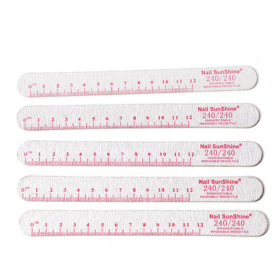 10Pcs/Lot Raznobojno ravnalo Turpije za nokte Brusni papir za drvo Brusni papir za nokte Turpija za nokte Pufer za poliranje Periva limeta a angle Profesionalna manikura