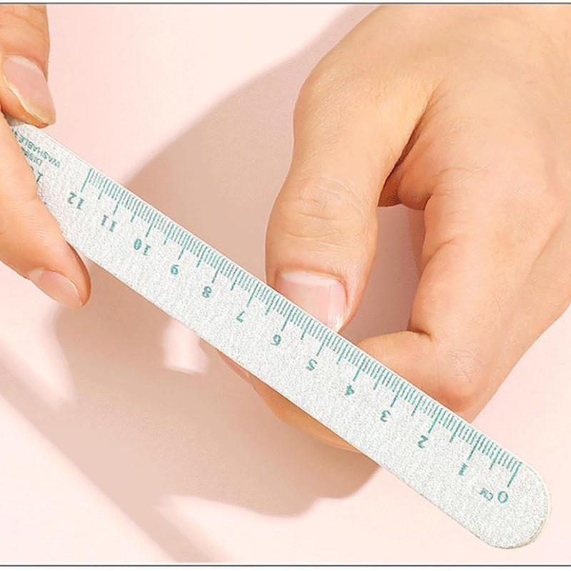 10Pcs/Lot Raznobojno ravnalo Turpije za nokte Brusni papir za drvo Brusni papir za nokte Turpija za nokte Pufer za poliranje Periva limeta a angle Profesionalna manikura