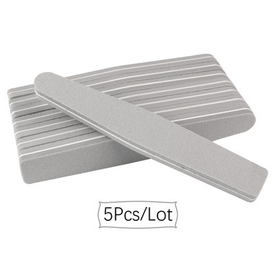 5vnt./stal. Kempininė nagų dildė 100/180 mišrios spalvos šlifavimo buferio putplasčio juostelės poliruoklis plaunamas blokinis manikiūro nagų salono įrankiai