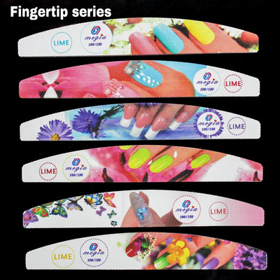 Turpija za nokte 100/180 Profesionalni brusni papir Half Moon Polish Buffer Block Nails Dodaci za manikuru Lime a Ongle Nail tool