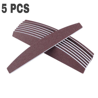 Turpija za nokte 100/180 Profesionalni brusni papir Half Moon Polish Buffer Block Nails Dodaci za manikuru Lime a Ongle Nail tool